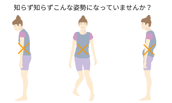 知らず知らずこんな姿勢になっていませんか?