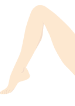 足のむき身や神経痛で悩む女性の足のイラスト